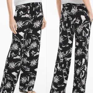 White House Black Market Midnight Blooms pants